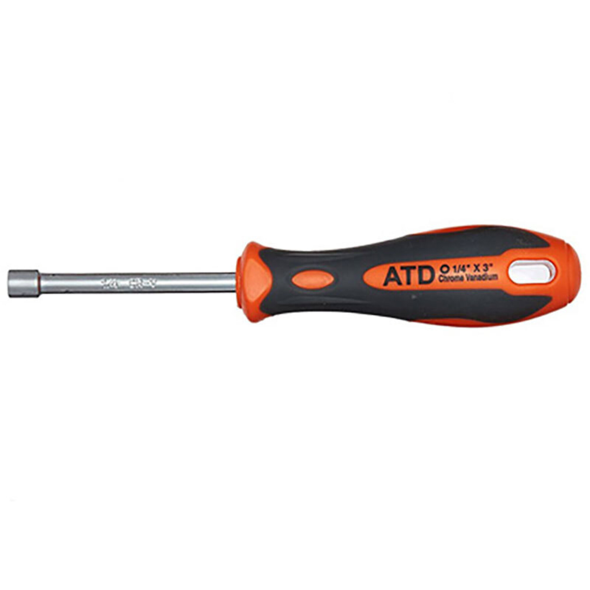 ATD Nut Driver 1/4In Cushion Grip Handle, Model# 10562